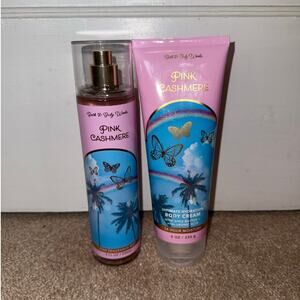 New Bath & Body Works Pink Cashmere Set